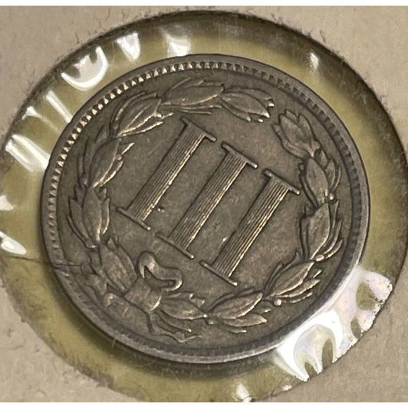 1881 Silver Coin - Extra Fine 1881 - Three Cent Nickel - Estate! - Picture 2 of 2